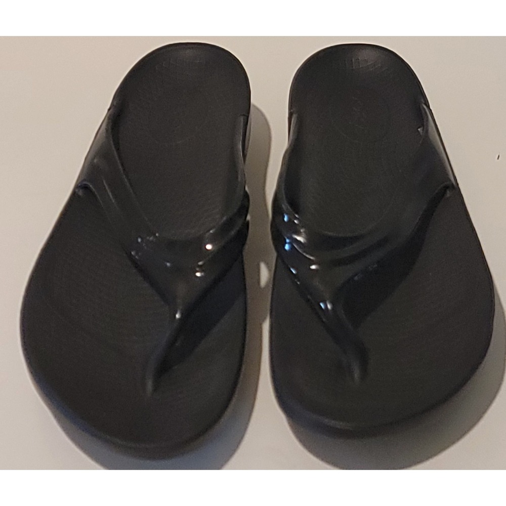 Nwob Oofos Oomega Oolala Luxe Atlantis Women's Cushioned Recovery Flip Flop Sz10